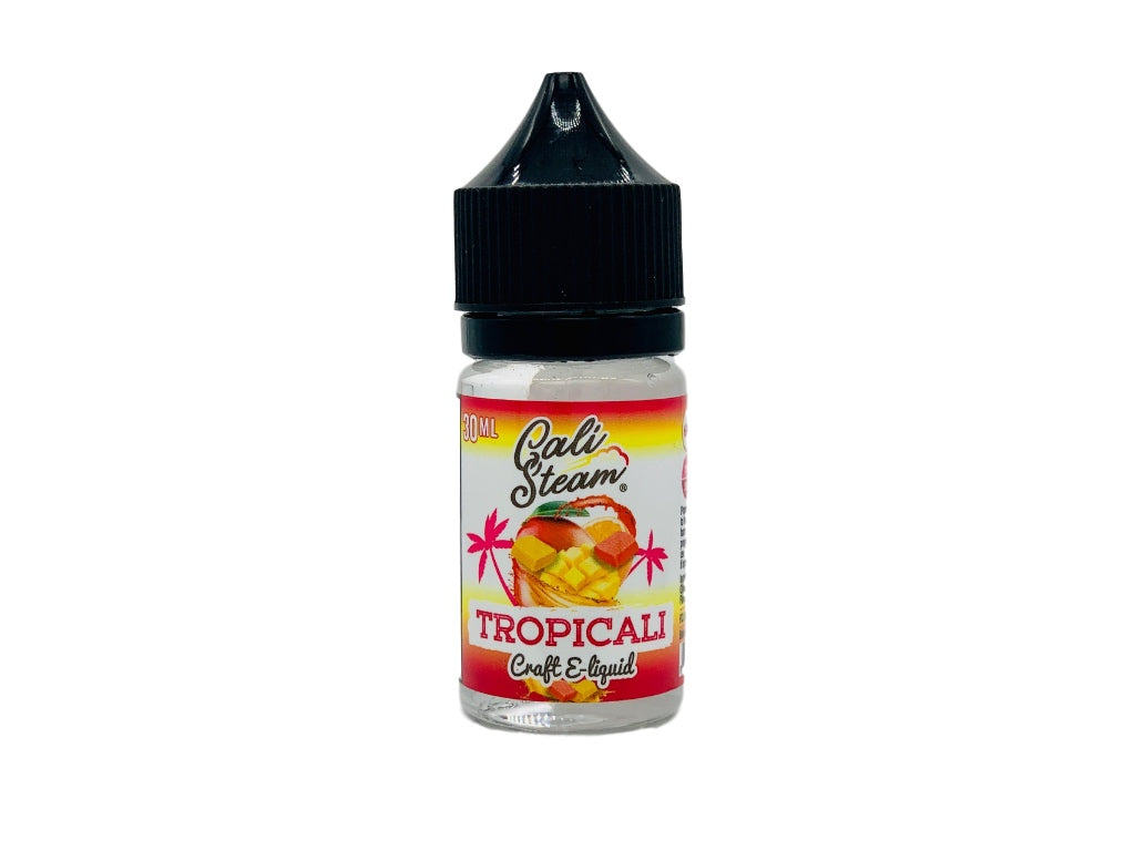Product photo of TropiCali, a mango hard candy vape flavored ejuice.